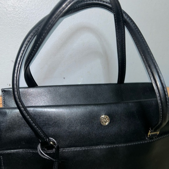 Tory Burch Black Leather Tote - Picture 2 of 12